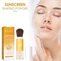Eelhoe 8g Spf50 Sunscreen Loose Powder Makeup Setting Matte Face Waterproof Invisible Pores Lasting Sunblock Setting Powder