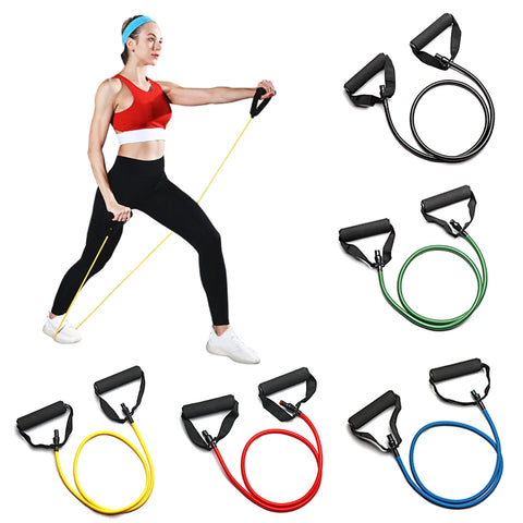5-Level Resistance Bands with Handles – Full-Body Workout Power Set
