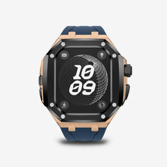 Luxury Titanium Alloy Modification Kit For Apple Watch Ultra 2 1 49mm Fluororubber Strap For Iwatch Series 9 8 7 6SE 5 45MM 44MM