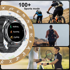 LIGE Smart Watch Men Outdoor Fitness Sports Waterproof Bluetooth Calling Bracelet Heart Rate Monitor LED Lighting Men Smartwatch