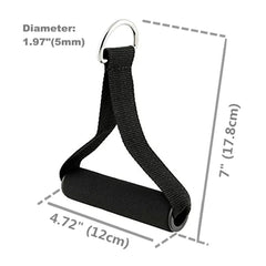 2Pcs Gym Resistance Bands Handles Anti-Slip Exercise Handles Fitness Strap Attachment Grips for Pilates Yoga Strength Trainer