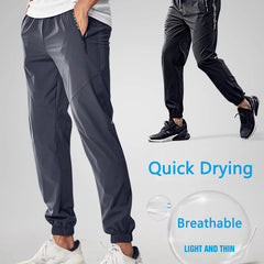 Men’s Quick-Dry Running Sport Pants – Training Joggers with Zipper Pockets
