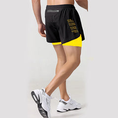 New Men’s 2-in-1 Running Shorts – Quick-Dry Workout & Fitness Shorts for Summer