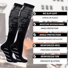 1 Pair Compression Socks – Calf Support for Running, Travel, Pregnancy &amp; Recovery