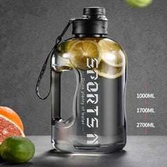 1.7L / 2.7L Large Capacity Sports Water Bottle – Hydration for Gym, Cycling & Outdoor Adventures