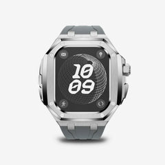 Luxury Titanium Alloy Modification Kit For Apple Watch Ultra 2 1 49mm Fluororubber Strap For Iwatch Series 9 8 7 6SE 5 45MM 44MM