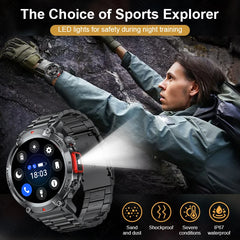 LIGE Smart Watch Men Outdoor Fitness Sports Waterproof Bluetooth Calling Bracelet Heart Rate Monitor LED Lighting Men Smartwatch