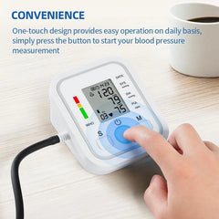 Automatic Digital Arm Blood Pressure Monitor – Accurate &amp; Easy Heart Health Tracking