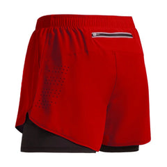 New Men’s 2-in-1 Running Shorts – Quick-Dry Workout & Fitness Shorts for Summer