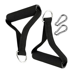 2Pcs Gym Resistance Bands Handles Anti-Slip Exercise Handles Fitness Strap Attachment Grips for Pilates Yoga Strength Trainer