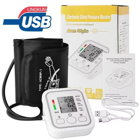 Automatic Digital Arm Blood Pressure Monitor – Accurate &amp; Easy Heart Health Tracking