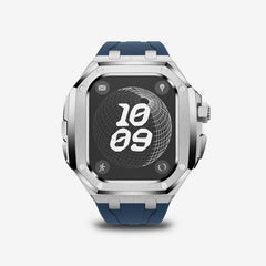 Luxury Titanium Alloy Modification Kit For Apple Watch Ultra 2 1 49mm Fluororubber Strap For Iwatch Series 9 8 7 6SE 5 45MM 44MM