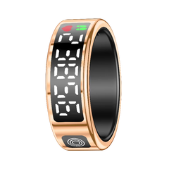 RS08 Smart Ring Multi-sport Modes Health Fitness Rings Bluetooth-Compatible 5.1 Sport Health Ring for Men Women for Android iOS