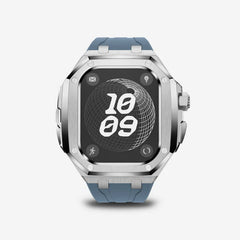Luxury Titanium Alloy Modification Kit For Apple Watch Ultra 2 1 49mm Fluororubber Strap For Iwatch Series 9 8 7 6SE 5 45MM 44MM