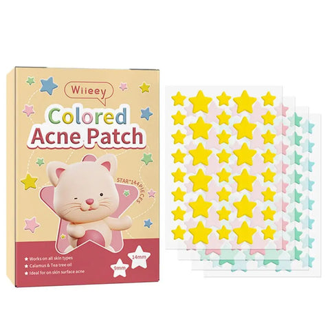 144PCS Star Pimple Patch – Colorful & Invisible Acne Care Stickers