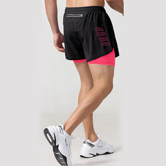 New Men’s 2-in-1 Running Shorts – Quick-Dry Workout & Fitness Shorts for Summer