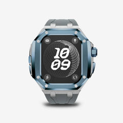 Luxury Titanium Alloy Modification Kit For Apple Watch Ultra 2 1 49mm Fluororubber Strap For Iwatch Series 9 8 7 6SE 5 45MM 44MM