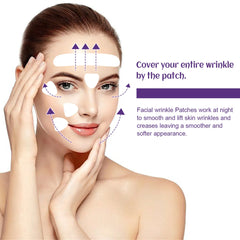 100Pcs Facial Wrinkle Patch Cheek Lift Stickers Smooth Fine Lines Reduce Nasolabial Fold Tighten The Skin Facial Care Products