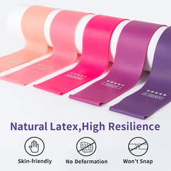 Resistance Loop Exercise Bands – 5-Level Set for Strength, Stretching & Rehab