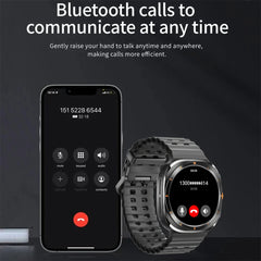 LAXASFIT Watch 7 Ultra Smartwatch Bluetooth Talk HD AMOLED Screen Fitness Tracker Health Monitoring Smartwatch for Android IOS