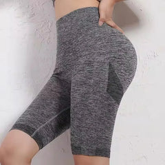 Women's Fitness Cer Mid Length High Stretch Absorbent Yoga pants push up pants cycling jogging fitness