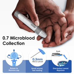 LinkSun G-425-3 Blood Glucose Meter Glucometer Full Set Medical Diabetes Blood Sugar Monitor Complete Kit Glucose Test Strips