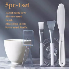 Facial Brush &amp; Mask Bowl Set – DIY Beauty Tool Kit for Skincare Lovers
