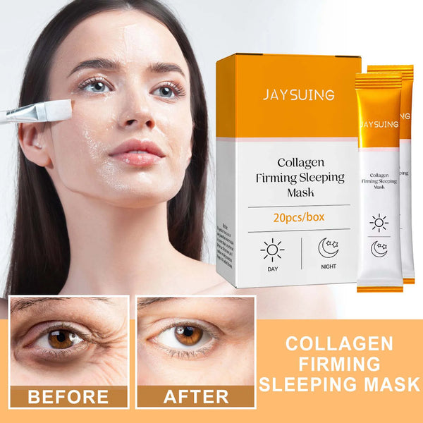 Jaysuing  Collagen moisturizing facial mask reduces facial fine lines, tightens skin, moisturizes skin, and sleeps facial mask