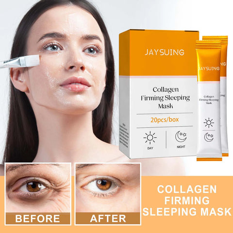 Jaysuing  Collagen moisturizing facial mask reduces facial fine lines, tightens skin, moisturizes skin, and sleeps facial mask