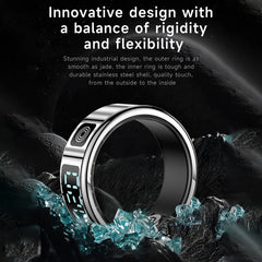 RS08 Smart Ring Multi-sport Modes Health Fitness Rings Bluetooth-Compatible 5.1 Sport Health Ring for Men Women for Android iOS