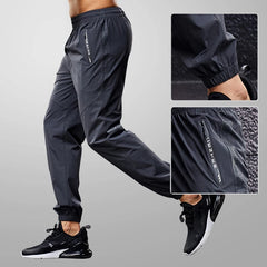 Men’s Quick-Dry Running Sport Pants – Training Joggers with Zipper Pockets