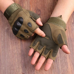 Half-Finger Tactical Gloves for Men – Rugged Grip for Outdoor Action