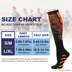 1 Pair Compression Socks – Calf Support for Running, Travel, Pregnancy &amp; Recovery