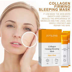 Jaysuing  Collagen moisturizing facial mask reduces facial fine lines, tightens skin, moisturizes skin, and sleeps facial mask