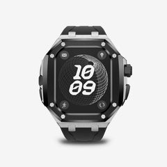 Luxury Titanium Alloy Modification Kit For Apple Watch Ultra 2 1 49mm Fluororubber Strap For Iwatch Series 9 8 7 6SE 5 45MM 44MM