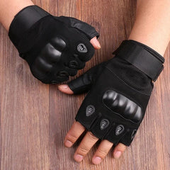 Half-Finger Tactical Gloves for Men – Rugged Grip for Outdoor Action