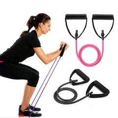 3-Level Resistance Pull Rope Bands – Full-Body Home Workout with Handles