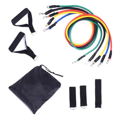 11Pcs Resistance Bands Yoga Pilates Crossfit Fitness Equipment Elastic Pull Rope Workout Latex Tube Set