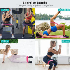 Resistance Loop Exercise Bands – 5-Level Set for Strength, Stretching & Rehab