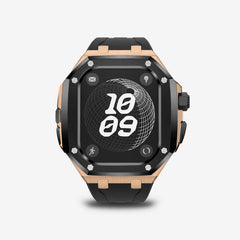 Luxury Titanium Alloy Modification Kit For Apple Watch Ultra 2 1 49mm Fluororubber Strap For Iwatch Series 9 8 7 6SE 5 45MM 44MM